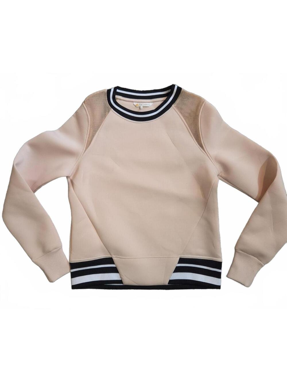 C&C California Women's Pink Pullover Sweatshirt XS